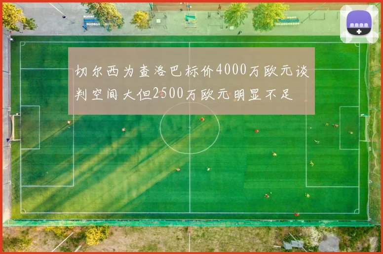 切尔西为查洛巴标价4000万欧元谈判空间大但2500万欧元明显不足